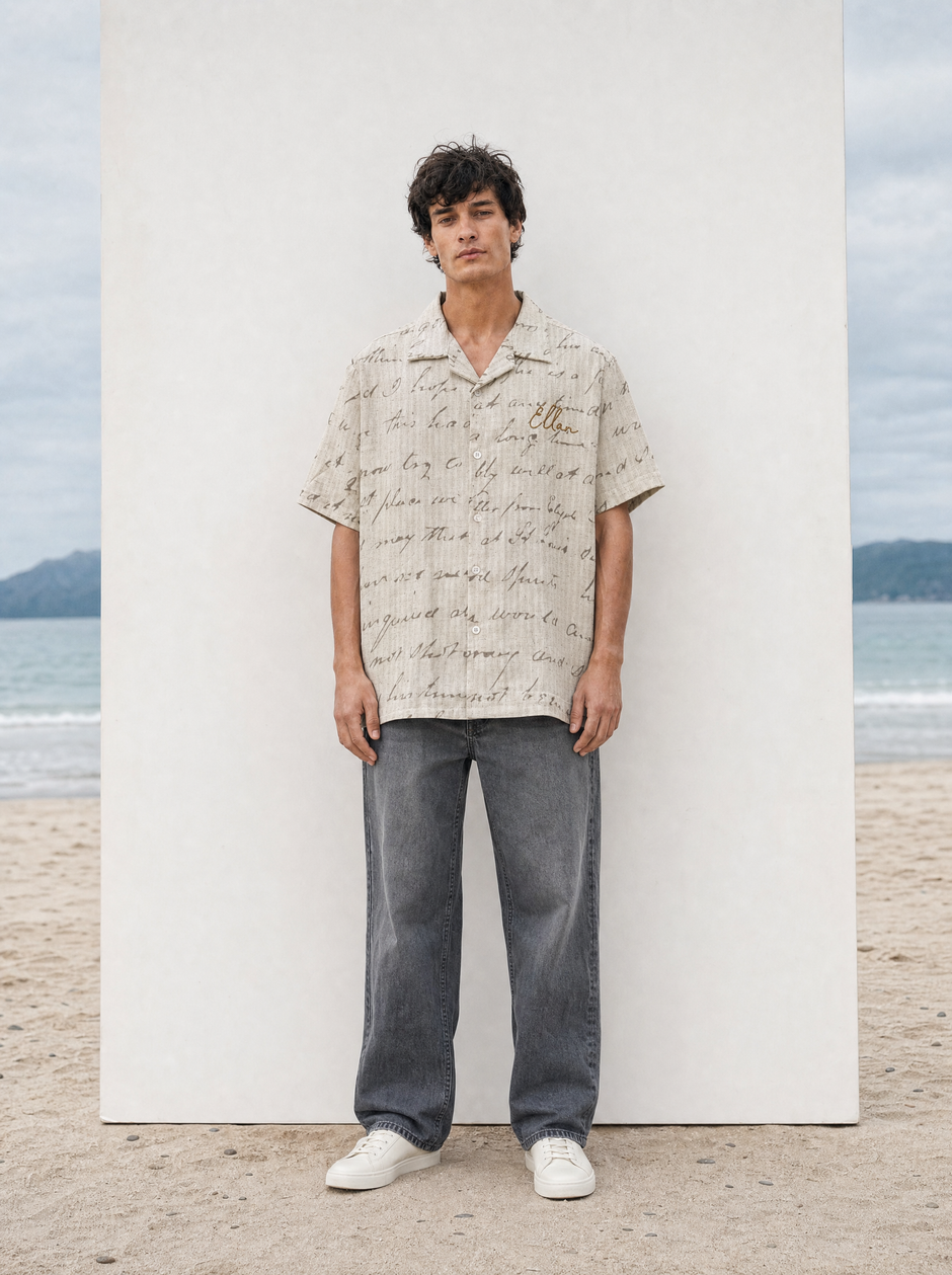 Castor — Statue Linen Shirt (Off-White)