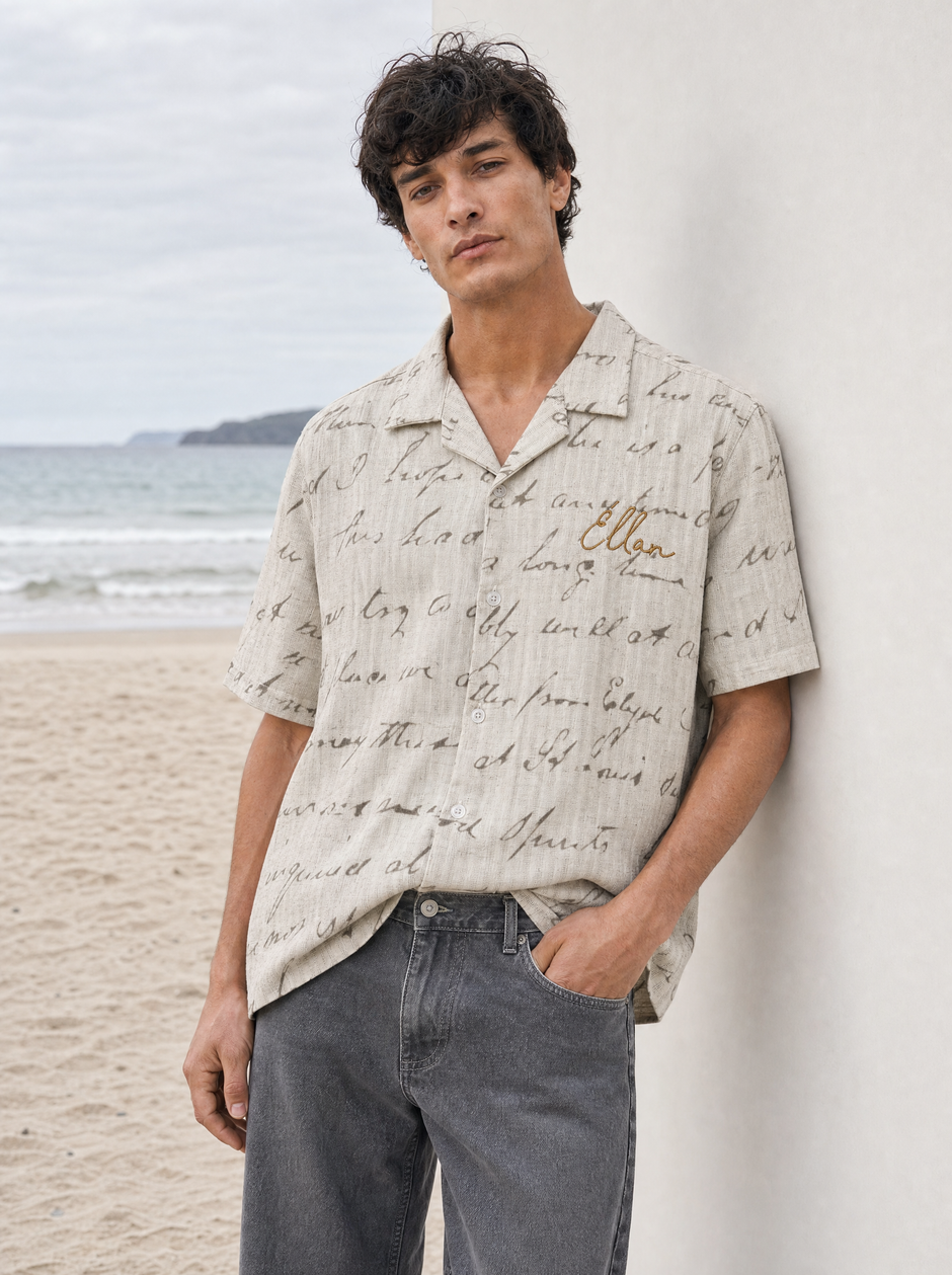 Castor — Statue Linen Shirt (Off-White)