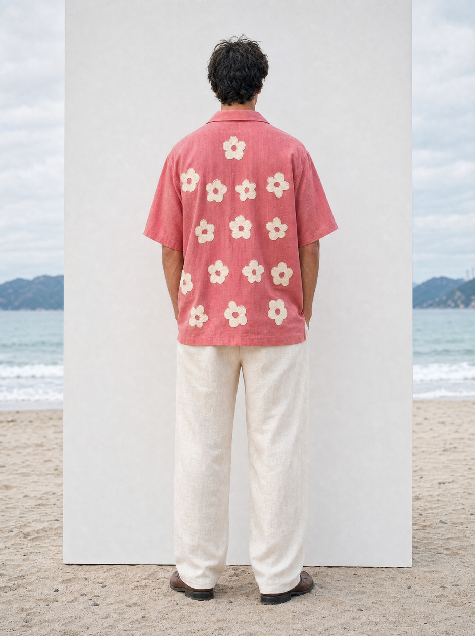Bardot — Pink Daisy Hemp Shirt