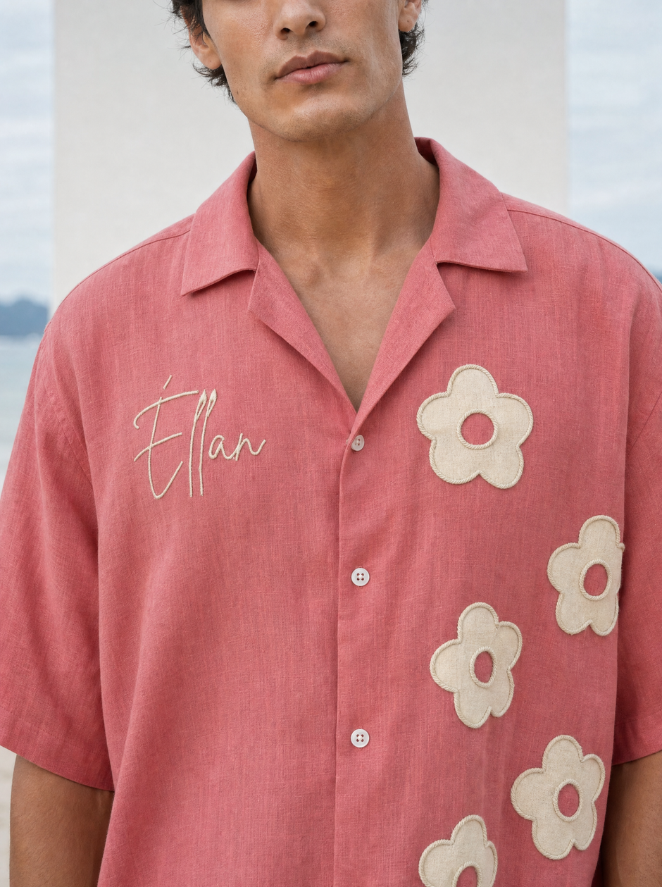 Bardot — Pink Daisy Hemp Shirt
